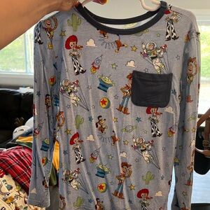 Little Sleepies Light Blue Toy Story Print Long Sleeve Top